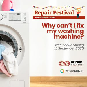 Repair Festival Webinar - why cant fix washing machine